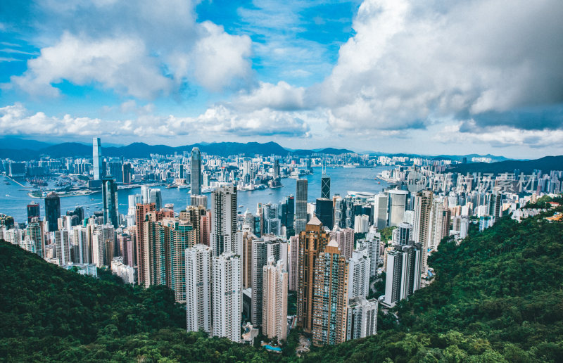 香港维多利亚港城市风光