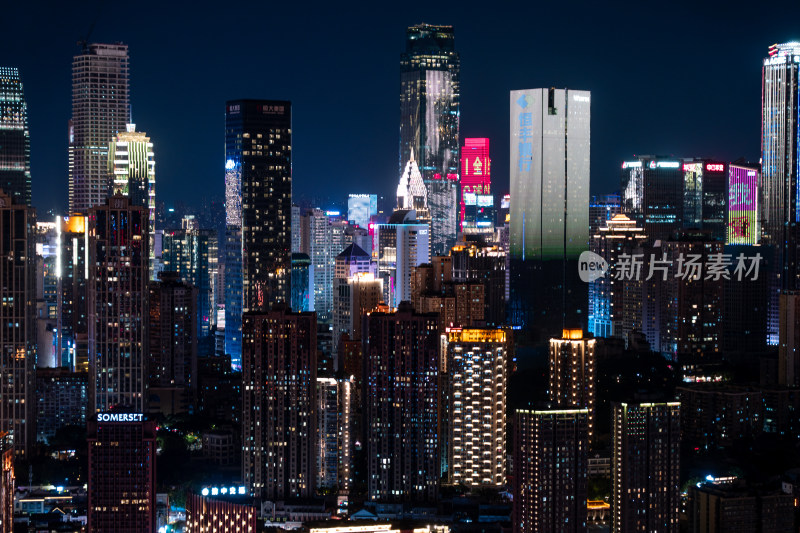 重庆城市天际线夜景