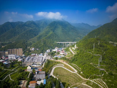 祖国大好河山山川河流航拍图