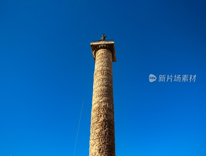 意大利罗马圆柱广场的马可奥利略圆柱