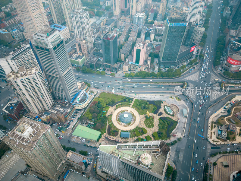 湖南长沙城市交通航拍图