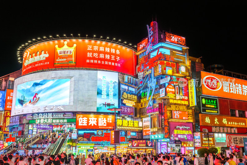 长沙城市风光夜景