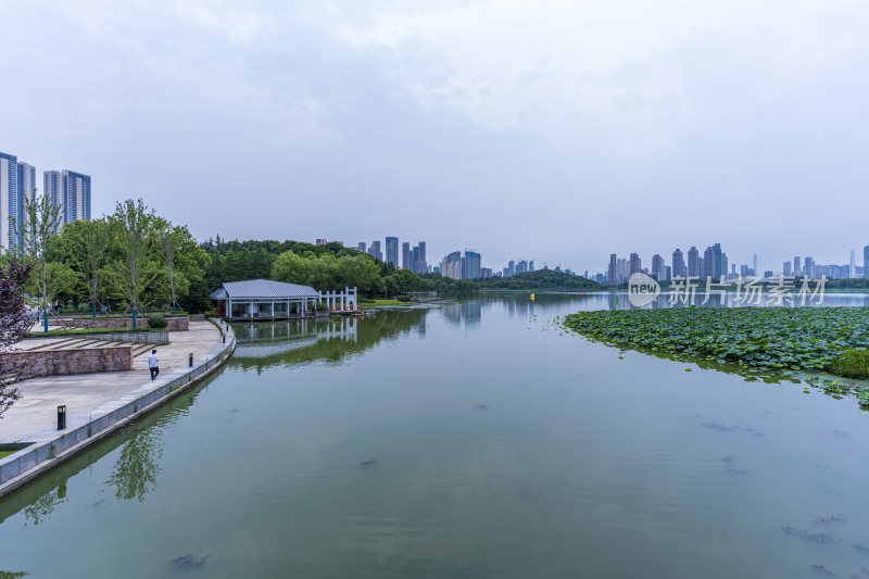 武汉汉阳月湖风景区风光