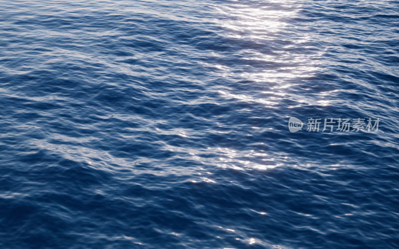 蓝色水面波纹背景3D渲染