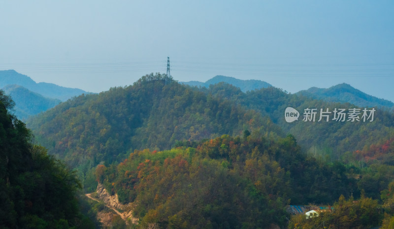 河南洛阳白云山风景区秋色