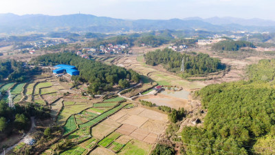 航拍农业种植农田农作物