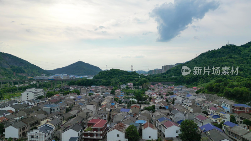 航拍湖北黄石东方山景区