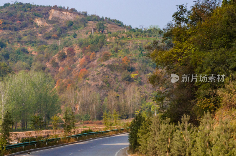 河南洛阳白云山景区秋天风景