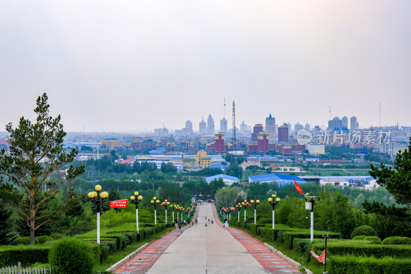 满洲里市全景