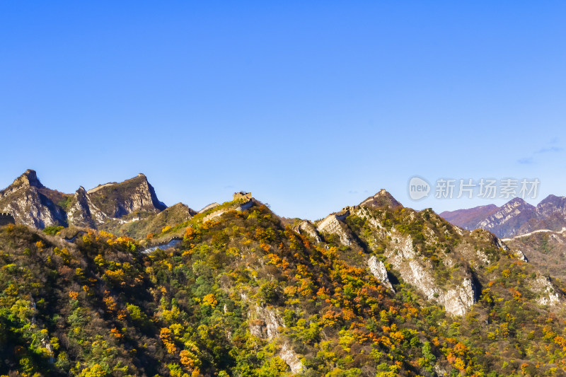 万里长城秋天自然风景