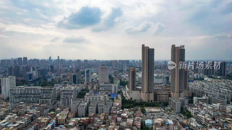 广东佛山城市风光航拍图