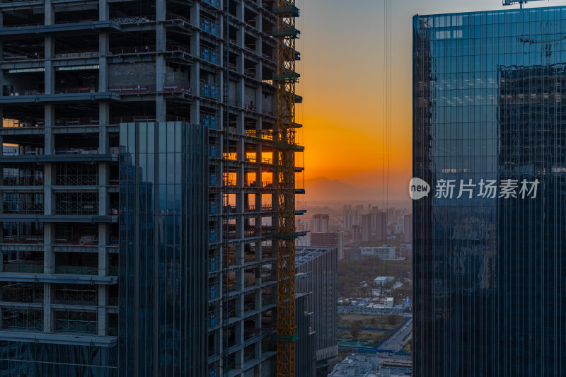 建设中的北京丽泽商务区
