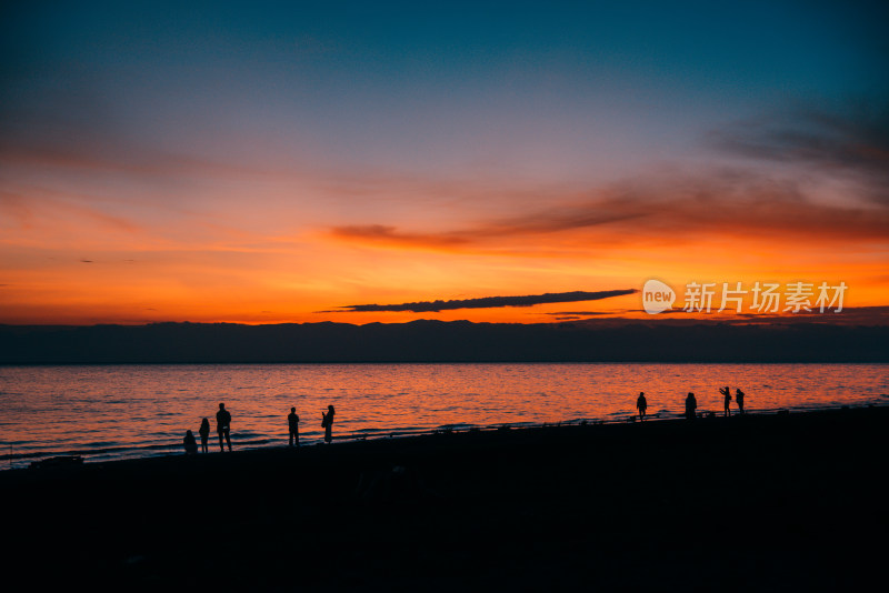 青海省 青海湖景区 夏季日出