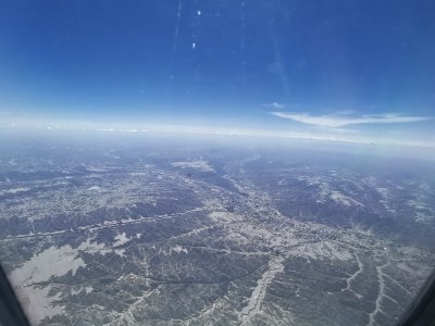 高空俯瞰大地与蓝天景观