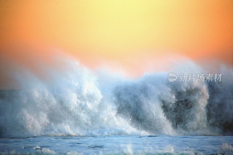 大海浪花巨浪浪潮汹涌海浪波涛汹涌