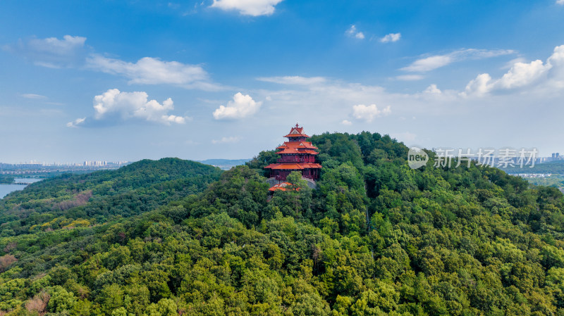 湖北武汉东湖磨山楚天台航拍