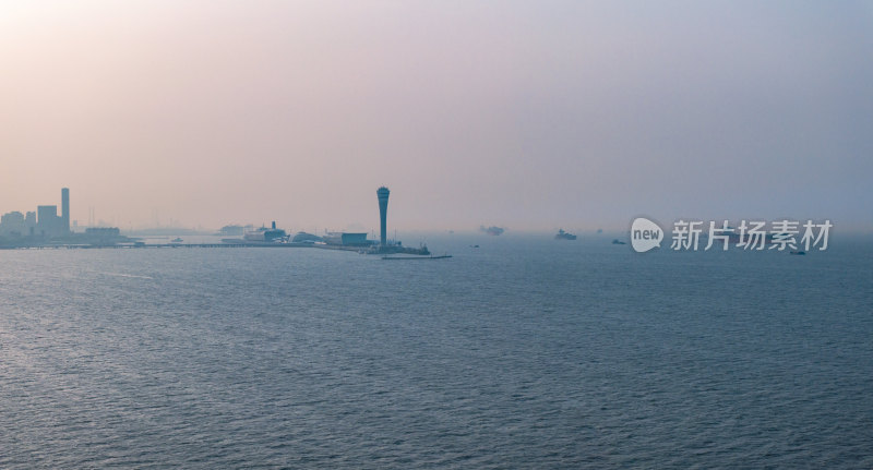 大海轮船货轮船只水运码头港口