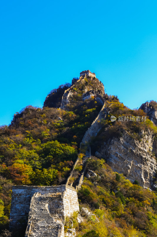 万里长城秋天自然风景