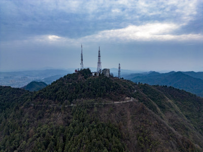 大自然山川丘陵地貌航拍摄影图