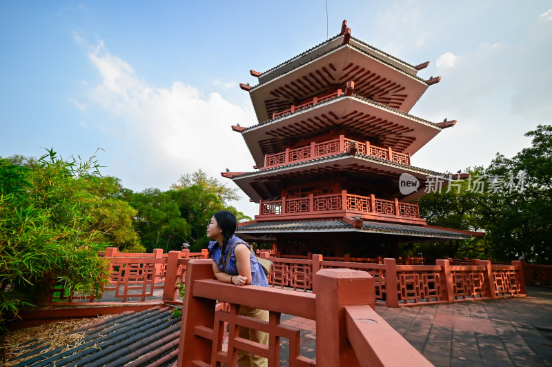 顺德大良凤岭公园凤鸣阁