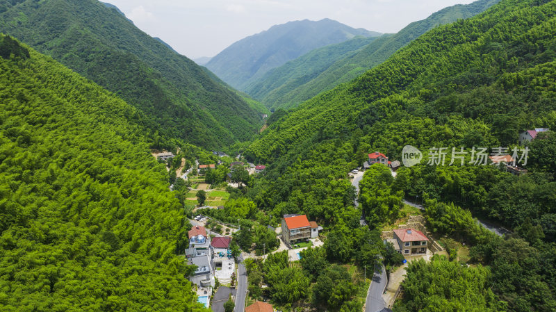 浙江省湖州安吉青山绿水竹山竹海航拍