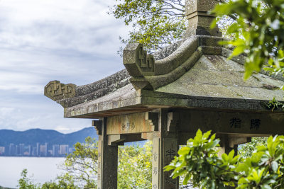 浙江普陀山极乐亭风光