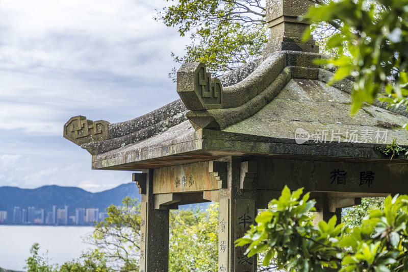 浙江普陀山极乐亭风光