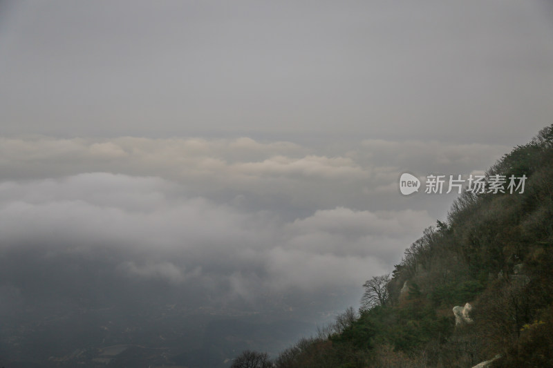 云海 山峰 山峦 清晨 泰山 唯美 秋色 秋天