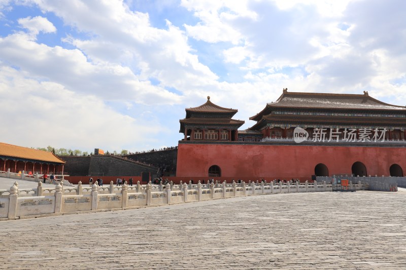 北京紫禁城的春天美景
