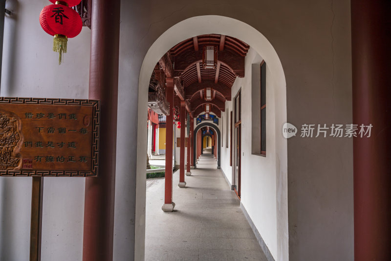 杭州西湖三天竺法镜寺古建筑风景