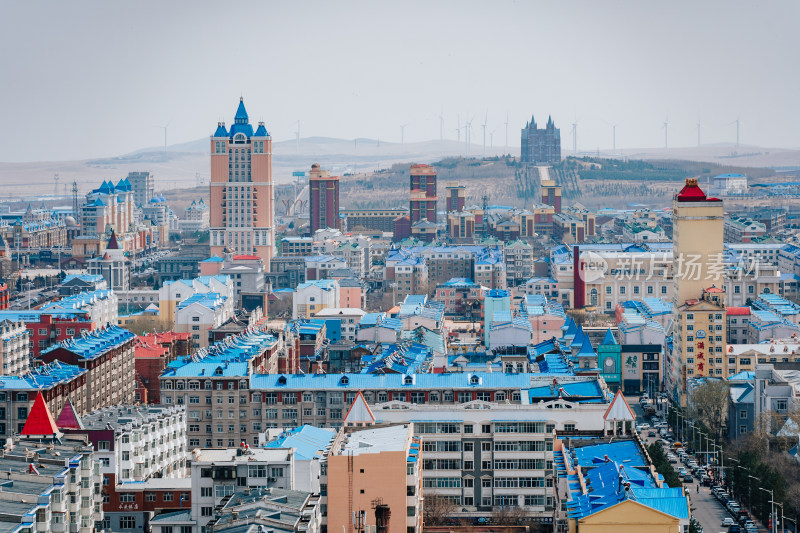 满洲里市区城景