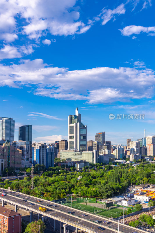 北京国贸CBD中央商务区城市风光