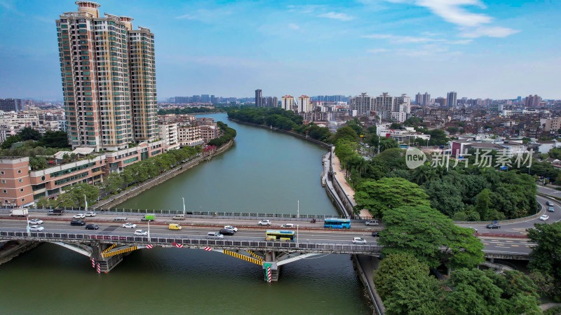 广东东莞城市建设城市大景航拍图