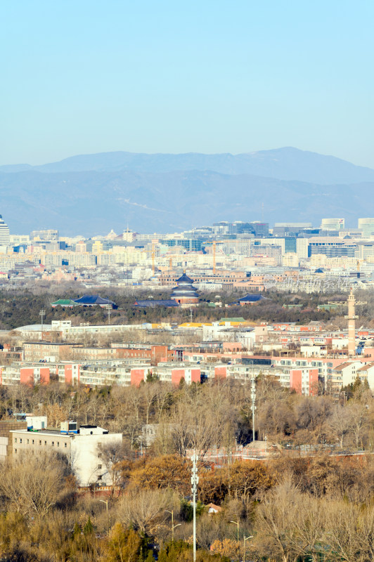 北京城市建筑群风光