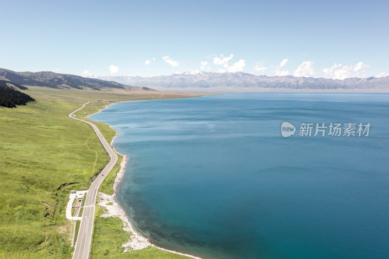 中国新疆赛里木湖夏季风景