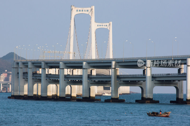 大连星海湾大桥特写