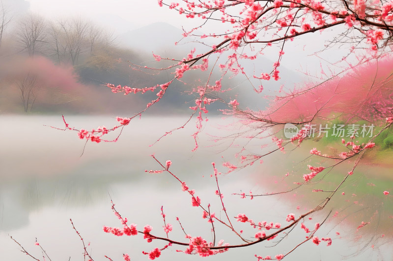 风景春天植物花朵背景