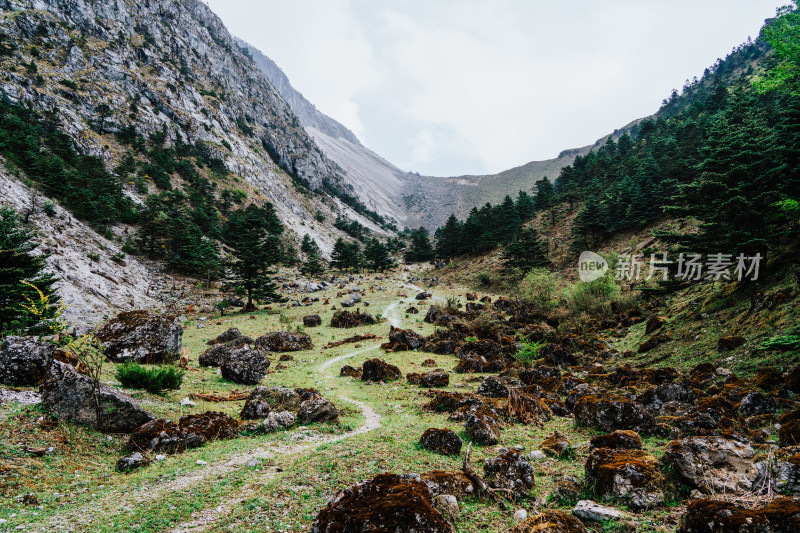 丽江玉龙雪山干河坝山脊线