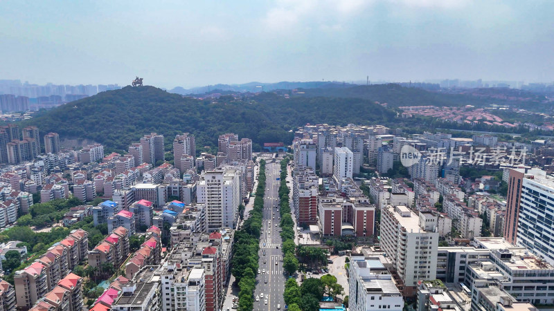 福建泉州丰泽区城市大道交通航拍图