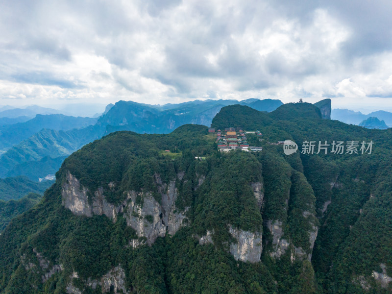 湖南张家界天门山 A景区航拍