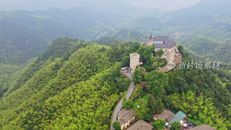 湖州莫干山裸心堡航拍