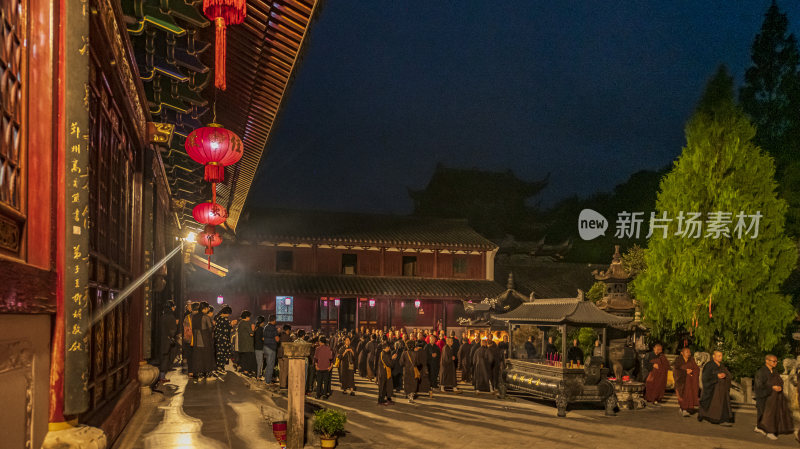 浙江天台山高明寺禅院风景