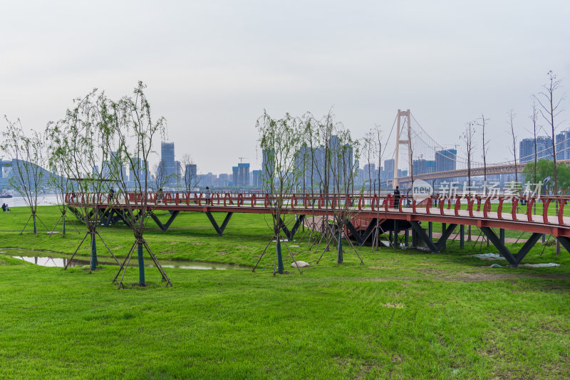 武汉洪山江滩公园风景