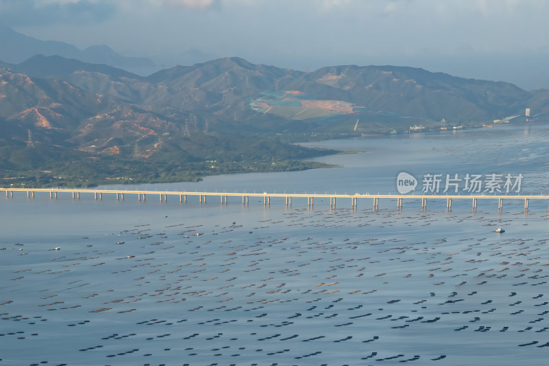 深圳南山日出剧场前海日出航拍