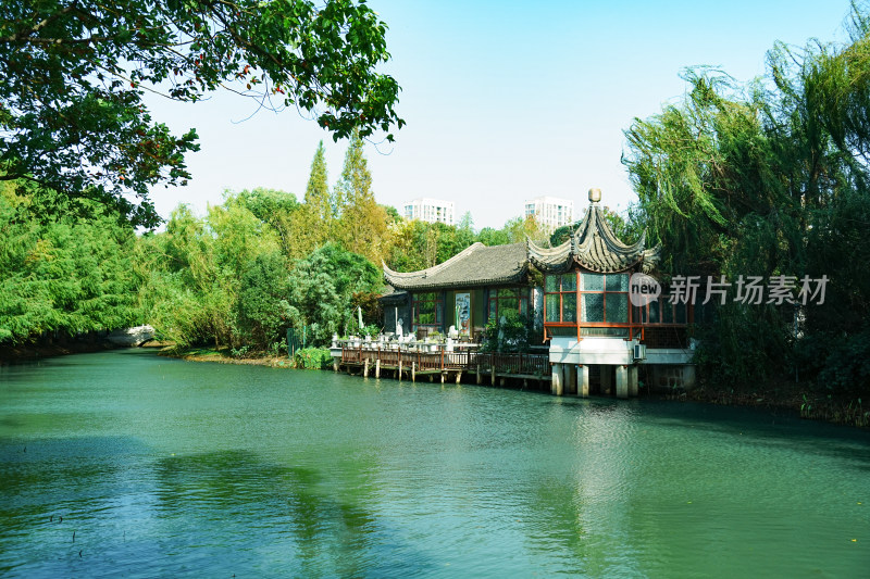 苏州石湖景区梅圃溪堂