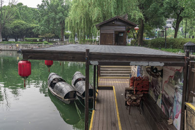 绍兴仓桥直街江南水乡风景