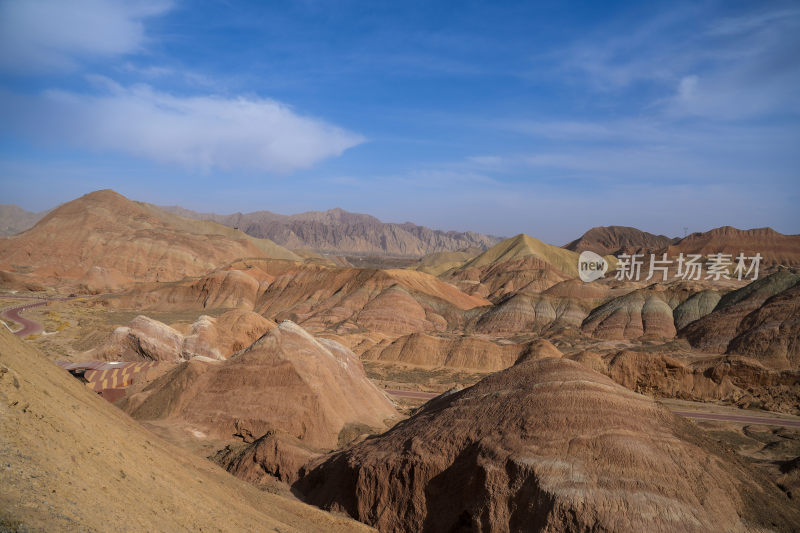 甘肃张掖七彩丹霞风景