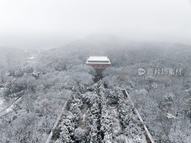 南京明孝陵雪景