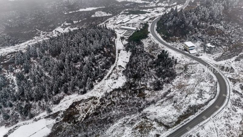 重庆酉阳：大雪纷飞赏雪忙