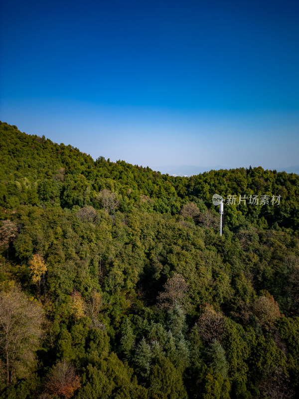 湖南怀化中坡山森林公园航拍图